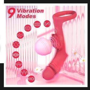 Pink Vibrating Massager with 9 Modes